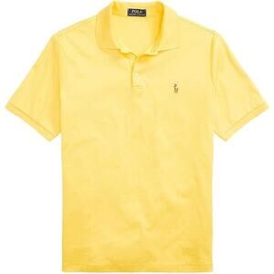 NWT Polo Ralph Lauren Men’s Medium Fit Interlock Polo Shirt Yellow XL